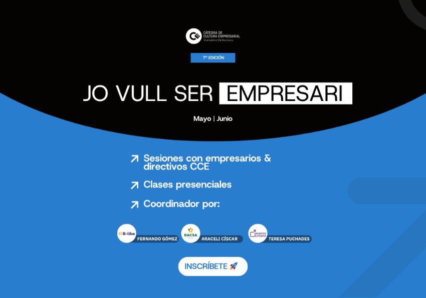 Imagen del evento:ABIERTA PREINSCRIPCIÓN Jo vull ser empresari